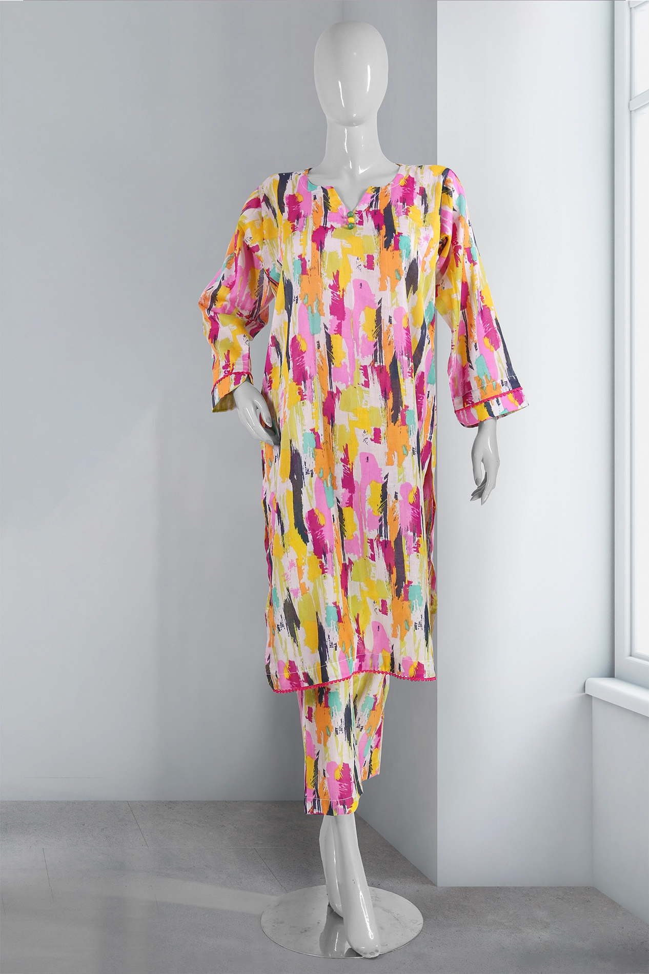 Summer Serenade Lace Printed Lawn 2Pcs