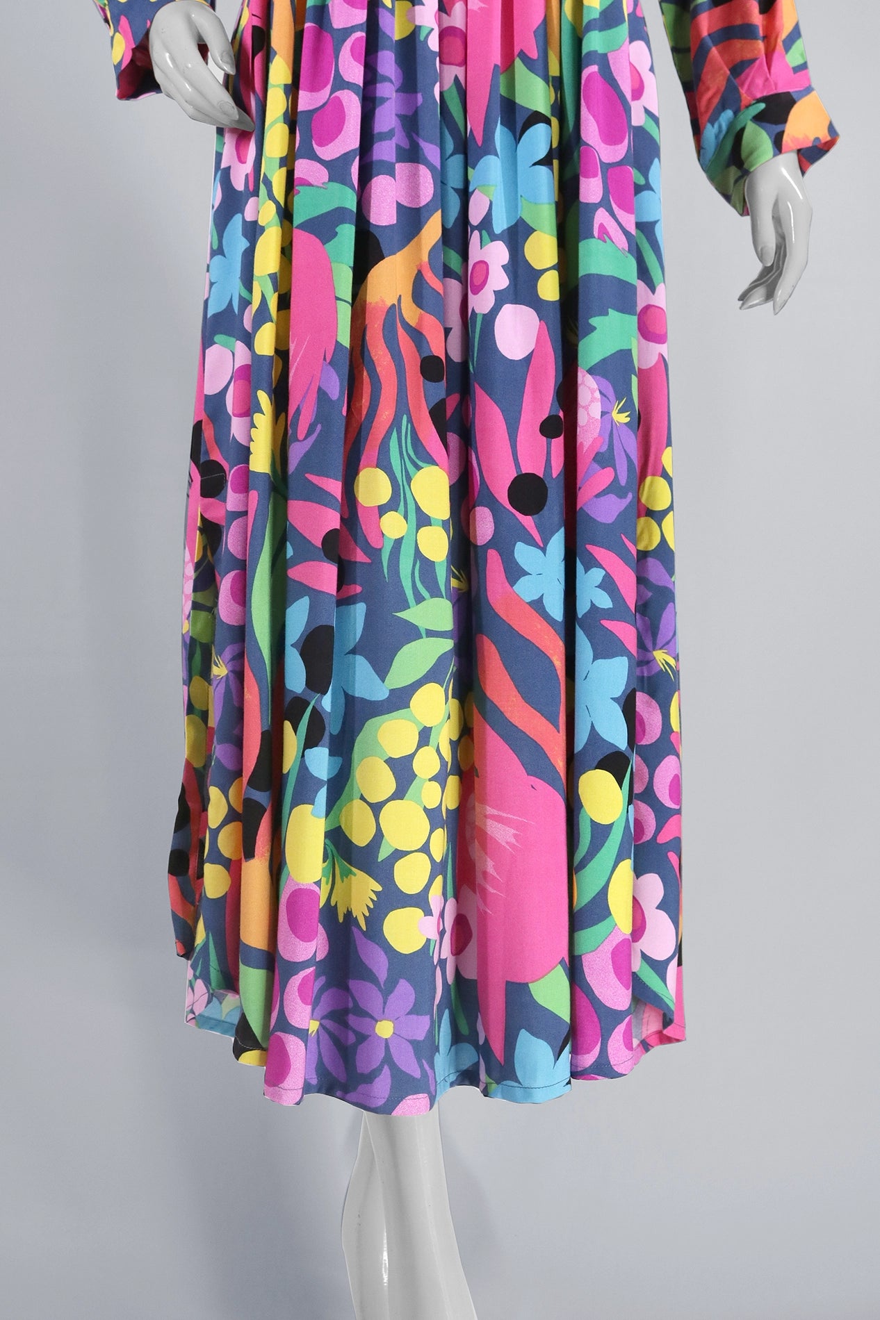 Vibrant Palette Printed Linen Dress
