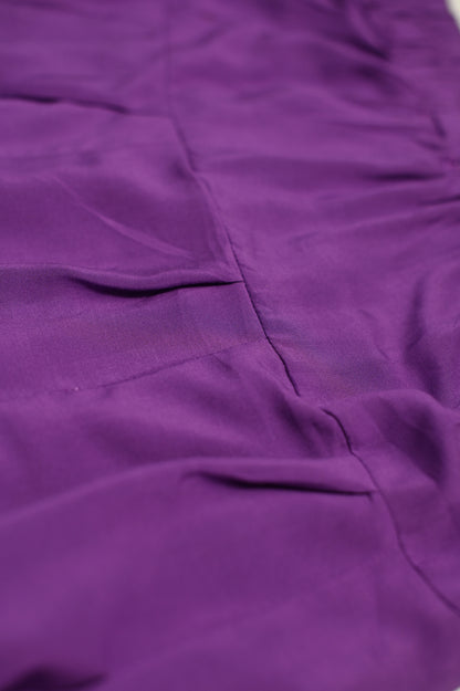 High-Waisted Pleated Linen Skirt with Pockets