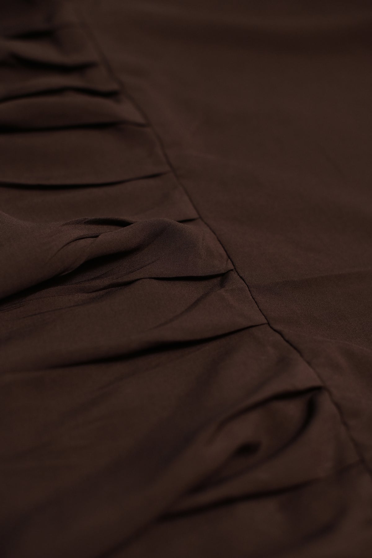 High-Waisted Ruffled Hem Linen Skirt