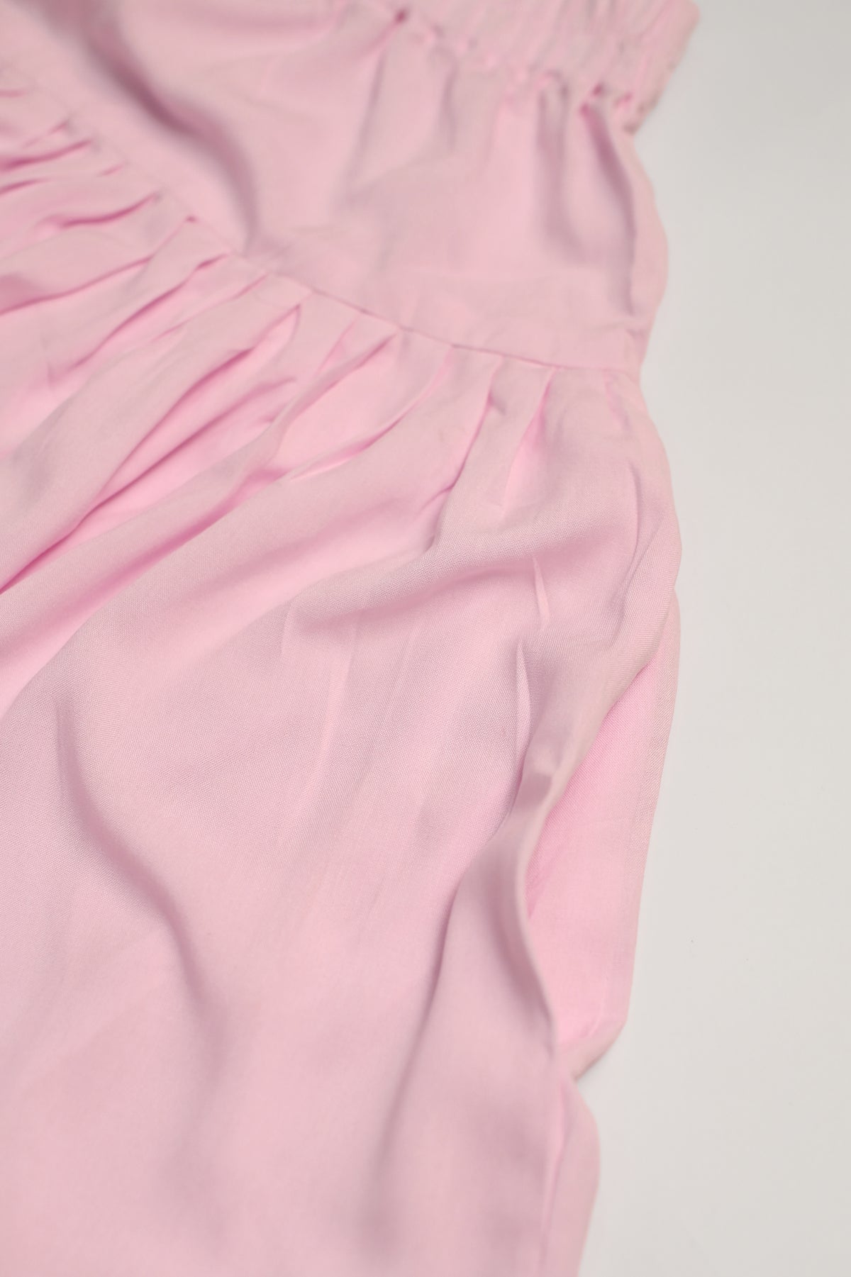High-Waisted Pintuck Hem Linen Skirt with Pockets