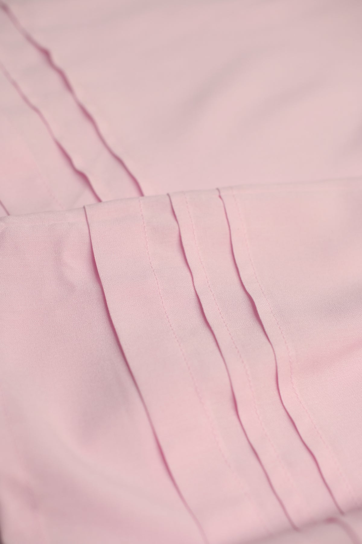 High-Waisted Pintuck Hem Linen Skirt with Pockets