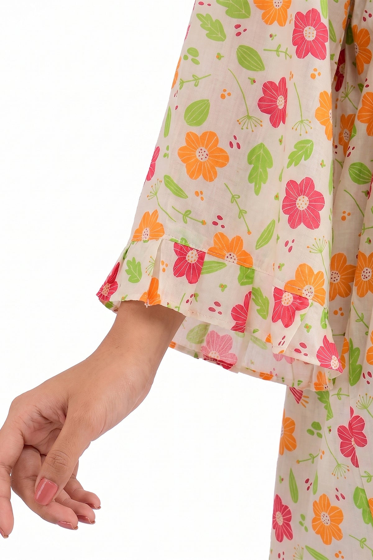 Miniature Flora Lawn Printed Short Frock