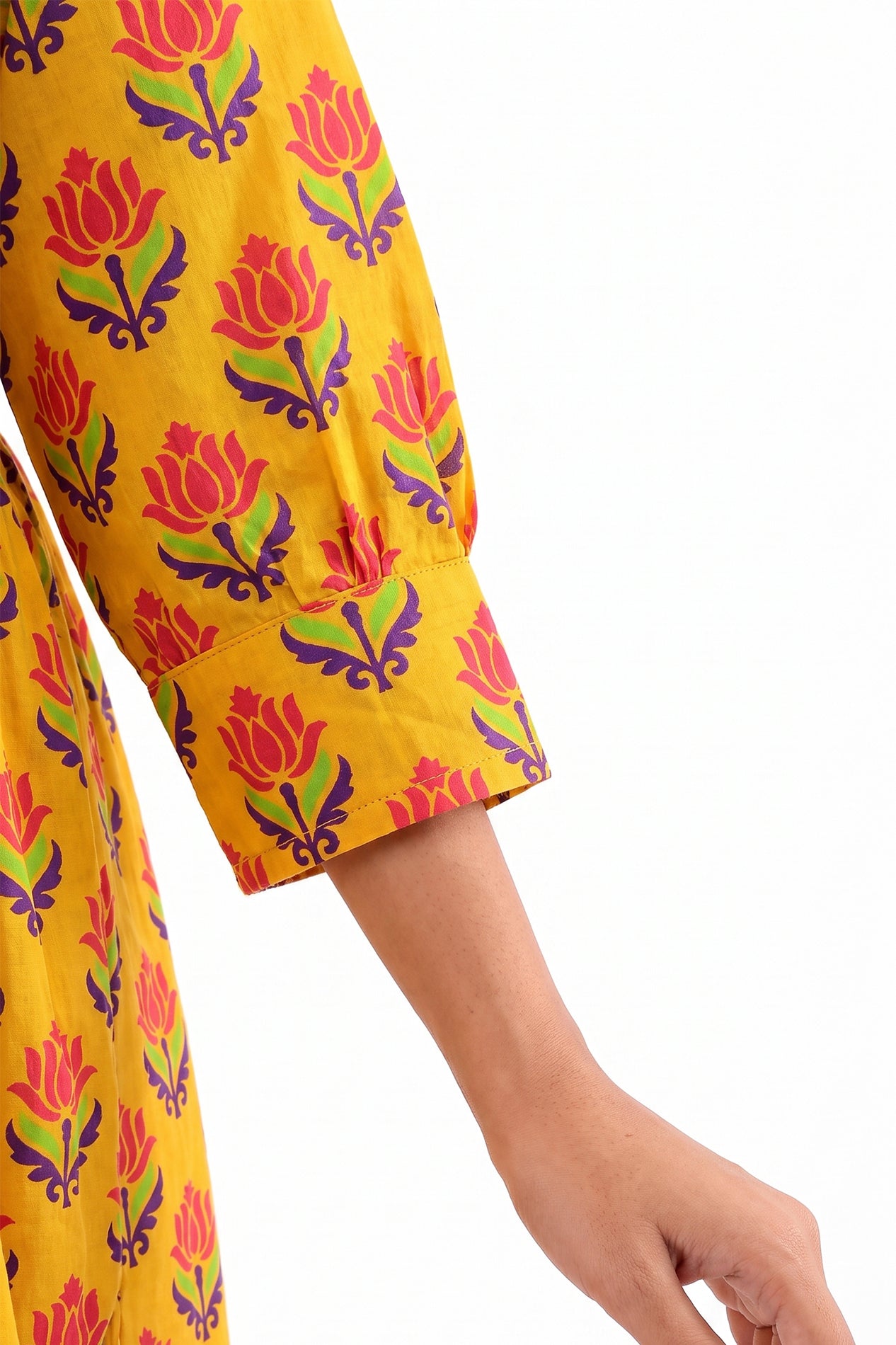 De Lotus Lawn Printed Short Frock