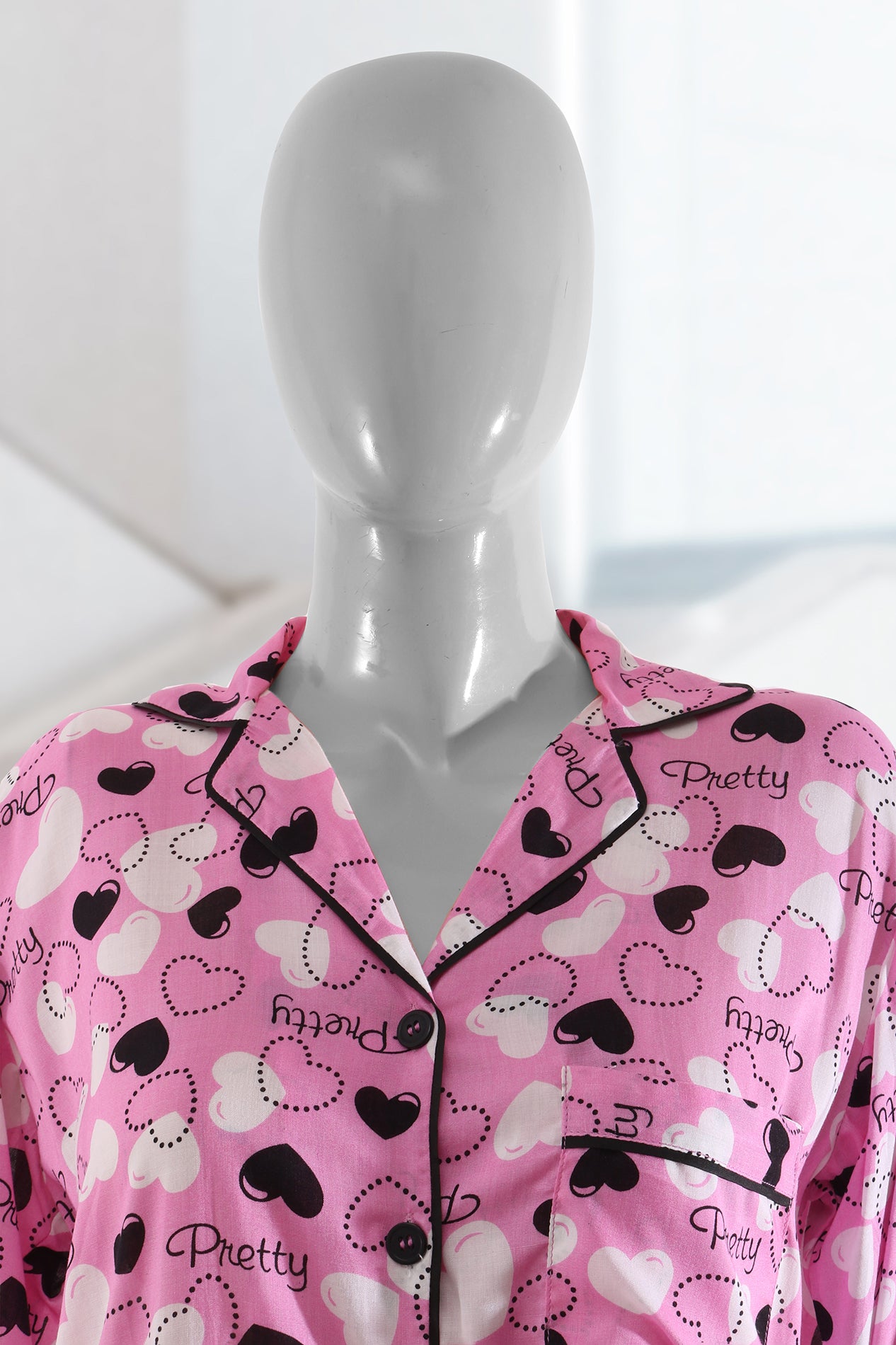 Pretty Heart Printed Sleepwear