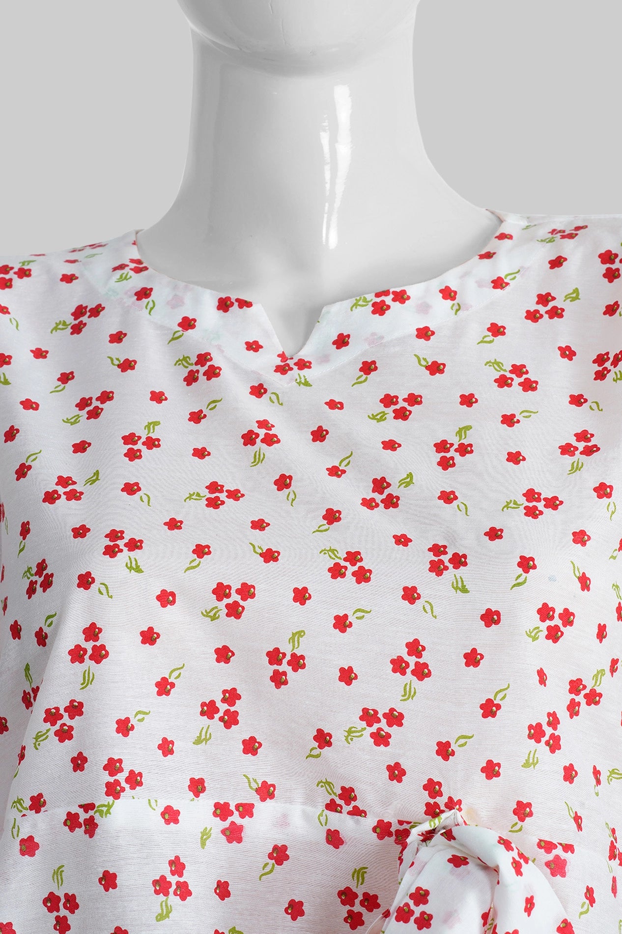 Flowerline Printed Chiffon Dress