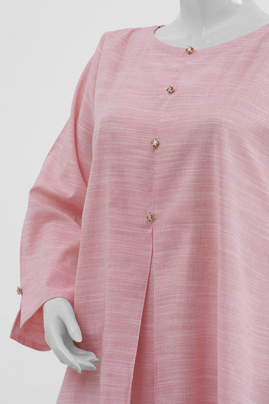 Pink Blush Printed Cotton Dress