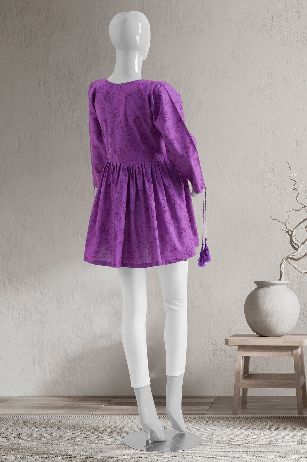 Vivid Printed Short Frock